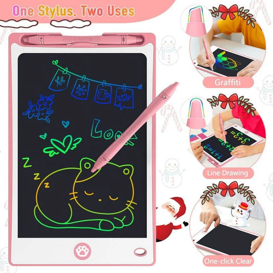 Hockvill 16" Kids Writing Tablet – Pink LCD Doodle Pad for Ages 3–7